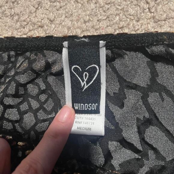 Windsor Draped Front Crop Top Size Medium Vintage Inspired Bratz Doll Retro - Picture 4 of 5